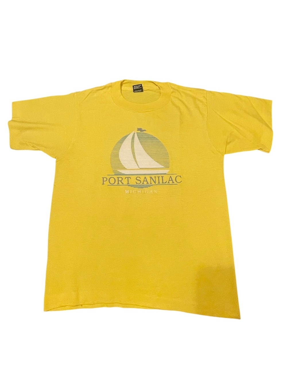 Port Sanilac, Michigan Sailboat Graphic Tee - Kids 14/16 or Woman’s Small